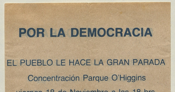 Por la democracia, 1983-1988