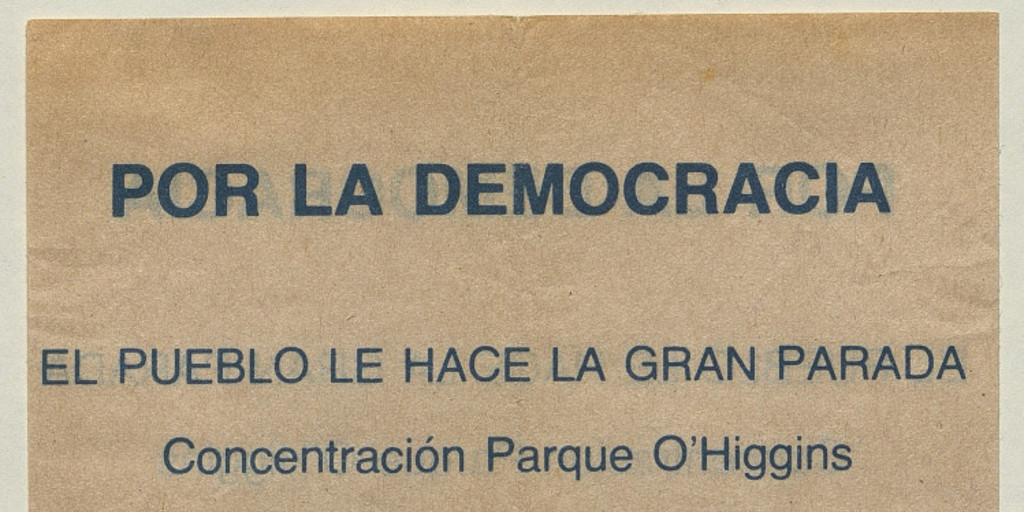 Por la democracia, 1983-1988