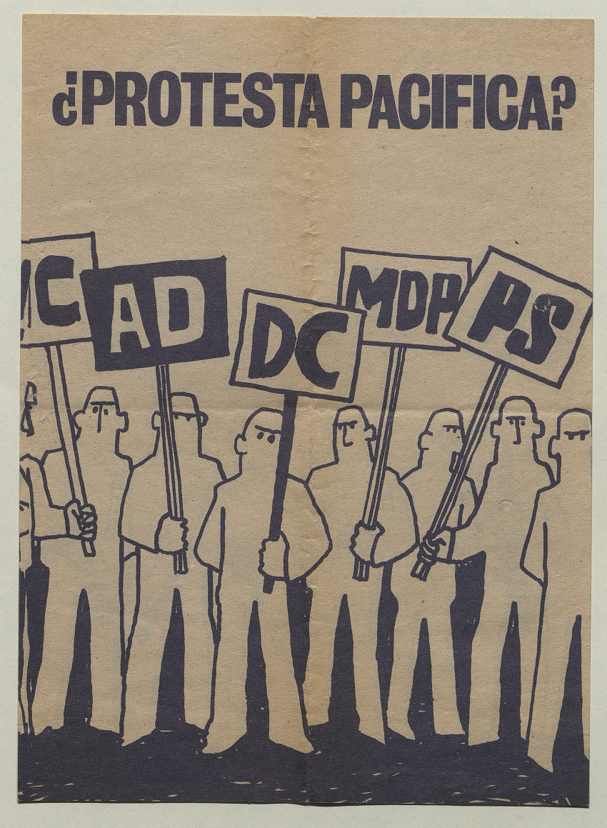 ¿Protesta pacífica?, 1983-1988