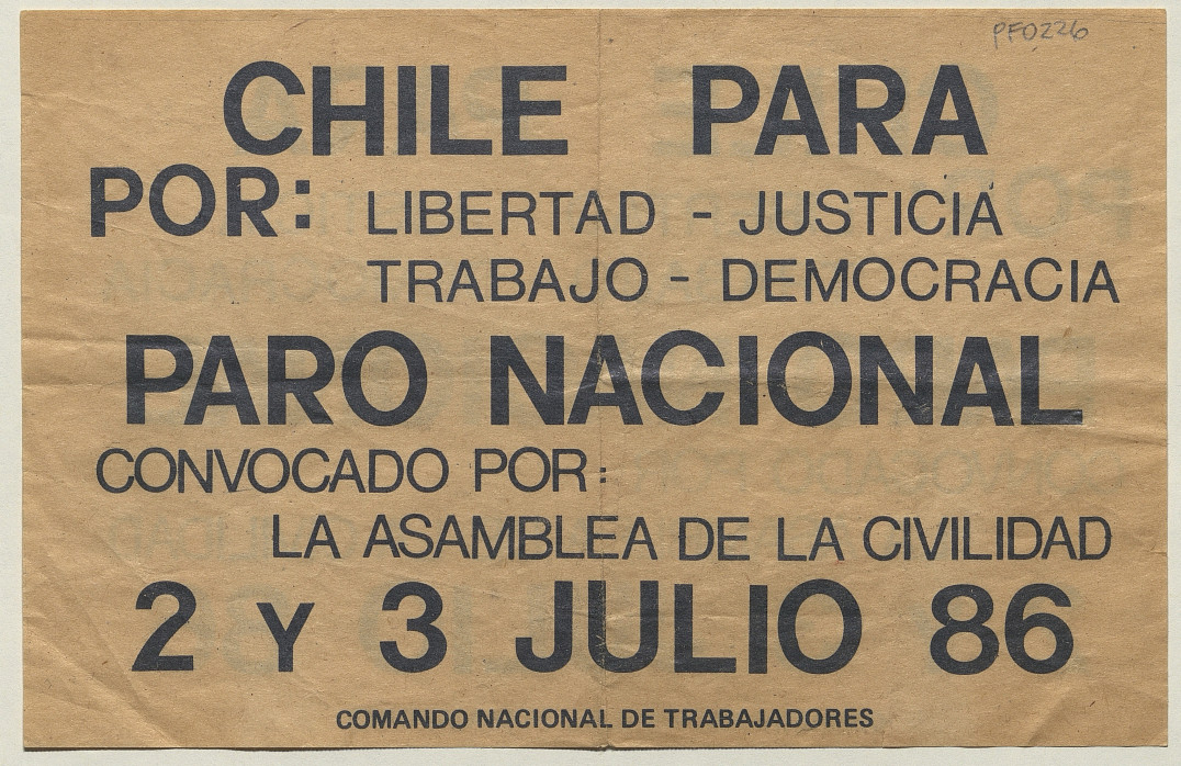 Chile Para, 2 y 3 de julio 1986