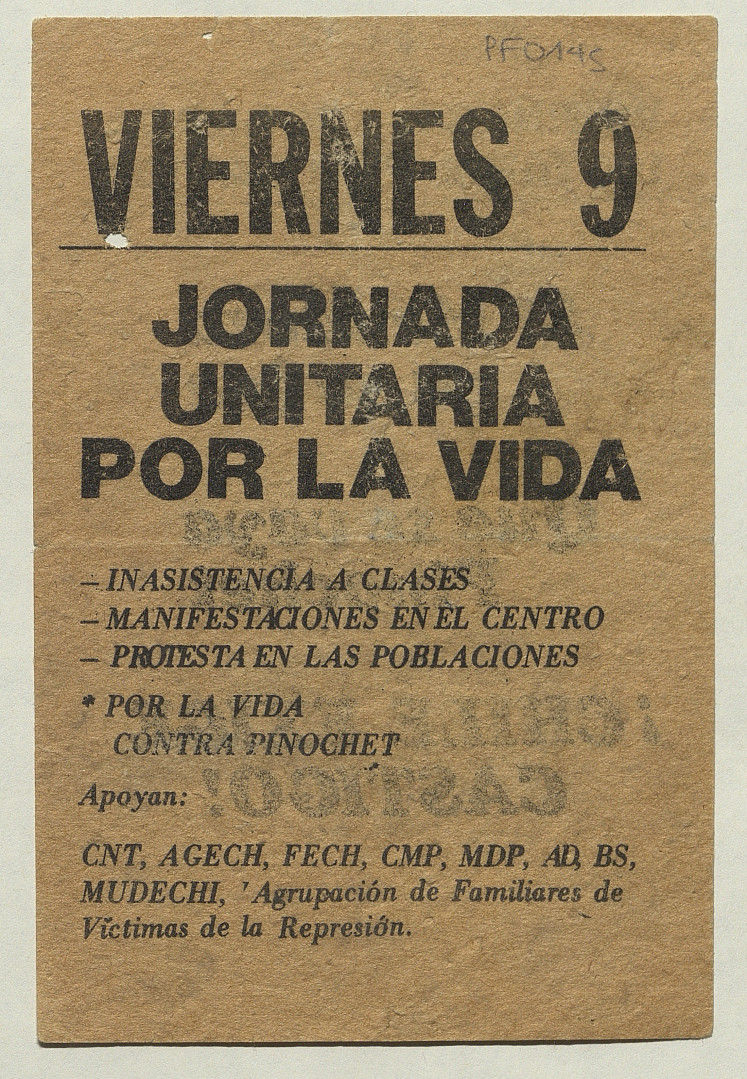 Viernes 9. Jornada unitaria por la vida