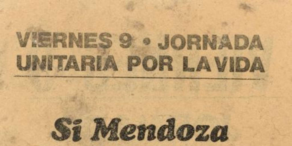 Si Mendoza ya se fue..., 1983-1988