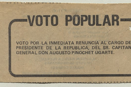 Voto Popular, 1983-1988