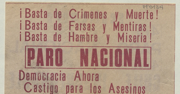 Paro nacional