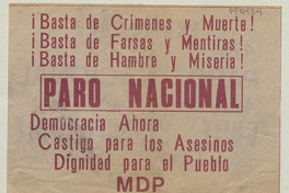 Chile ingobernable, 1983-1988