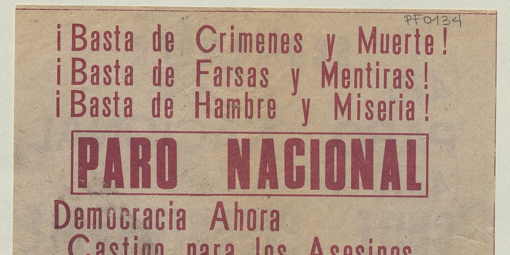 Paro nacional