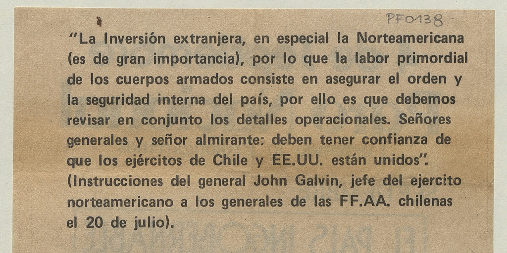 Fuera los Generales antipatriotas, 1983-1988
