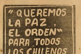 Queremos la paz, 1983-1988