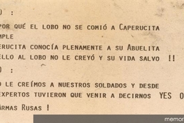 Chileno : Sabes por qué el lobo no se comió a Caperucita, 1983-1988