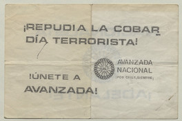 Repudia la cobardía terrorista, 1983-1988