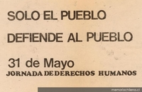 Sólo el pueblo defiende al pueblo, 1983-1988