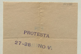 Protesta 27-28 nov.