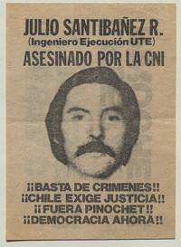 Julio Santibáñez R. Asesinado por la CNI