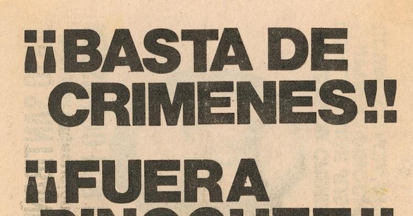 Basta de crímenes, 1983-1988