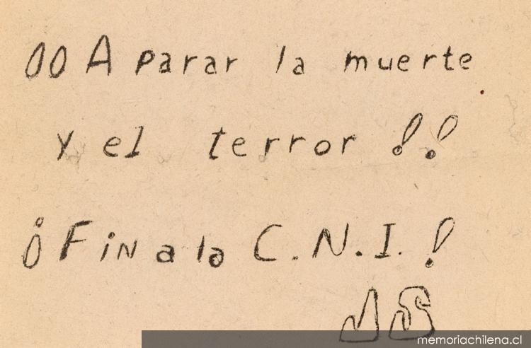 ¡A parar la muerte y el terror! : ¡Fin a la CNI!, 1983-1988