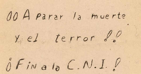 ¡A parar la muerte y el terror! : ¡Fin a la CNI!, 1983-1988