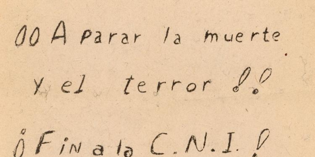 ¡A parar la muerte y el terror! : ¡Fin a la CNI!, 1983-1988