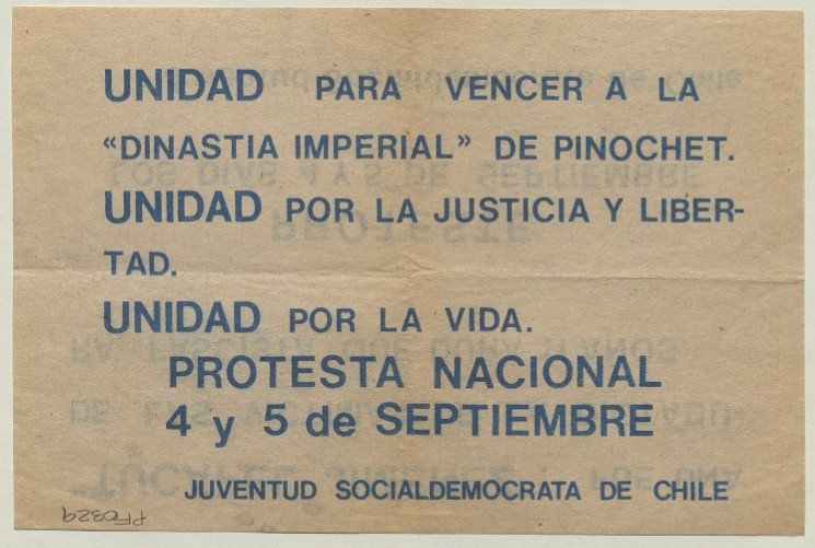 Protesta nacional 4 y 5 de septiembre