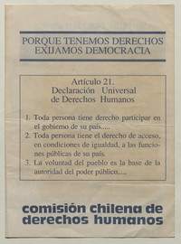 Porque tenemos derechos exijamos democracia