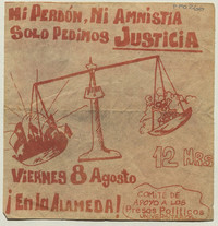 La cárcel para los torturadores no para quienes disienten : ¡Libertad ahora! para los presos políticos, 1983-1988