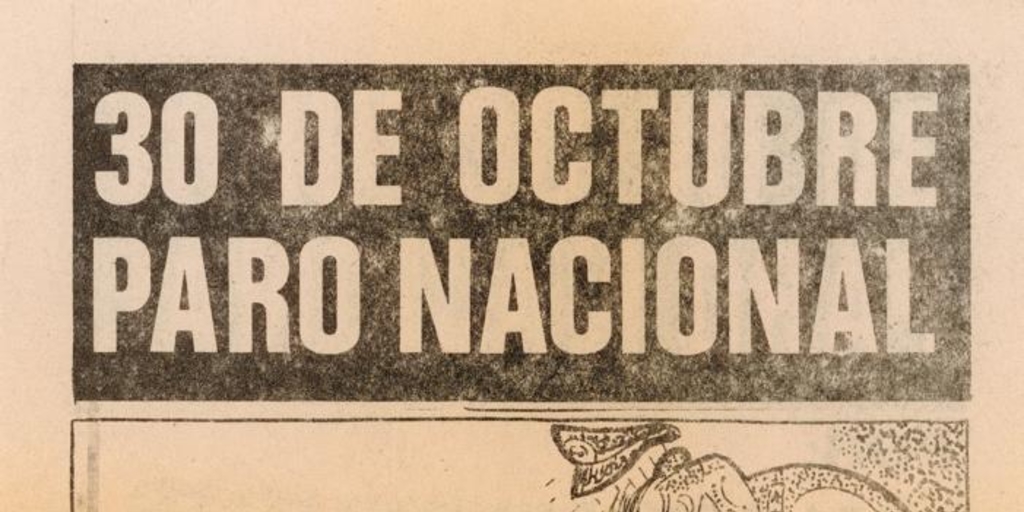 30 de octubre Paro Nacional, 1983-1988