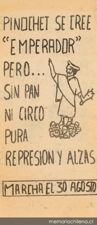 Pinochet se cree emperador, pero sin pan ni circo..., 1983-1988