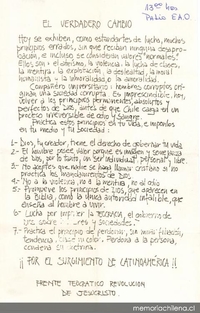 El verdadero cambio, 1983-1988