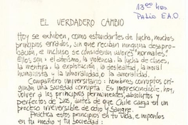 El verdadero cambio, 1983-1988