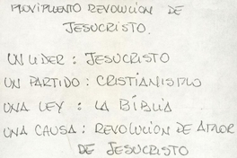 Un líder : Jesucristo, 1983-1988