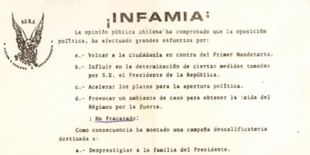 ¡Infamia!, 1983-1988