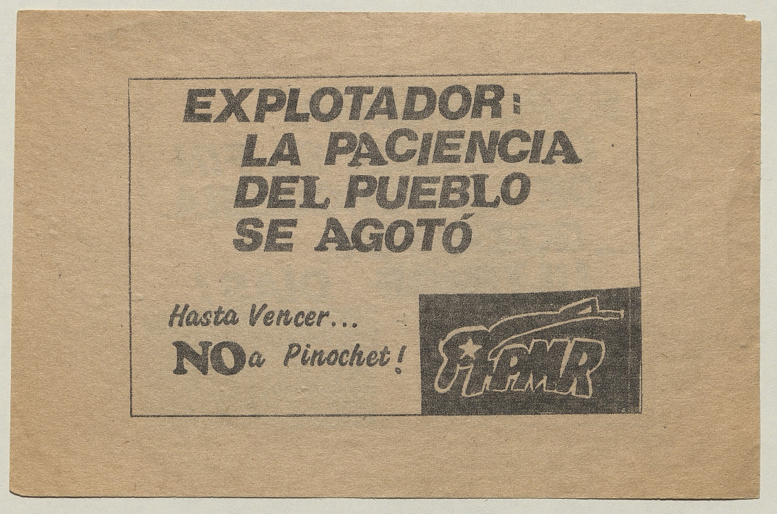 La paciencia del pueblo se agotó, 1983-1988