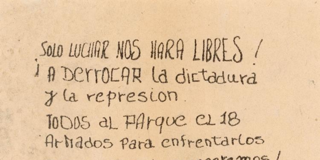 Sólo luchar nos hará libres, 1983-1988