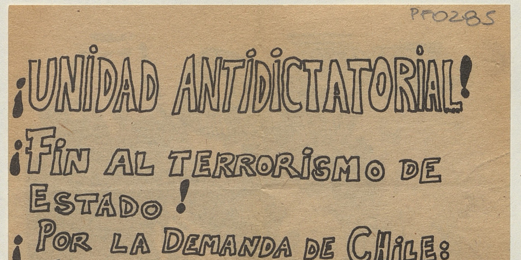 No más represión, 1983-1988