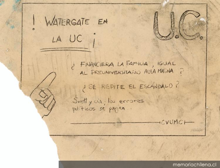 Watergate en la UC, 1983-1988
