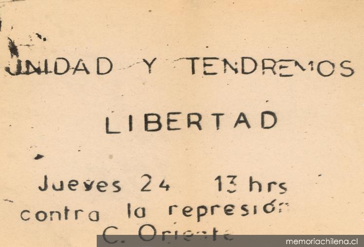 Unidad y tendremos libertad, 1983-1988