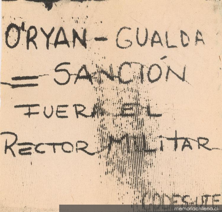 Fuera el rector militar, 1983-1988