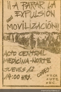 A parar la expulsión, 1983-1988