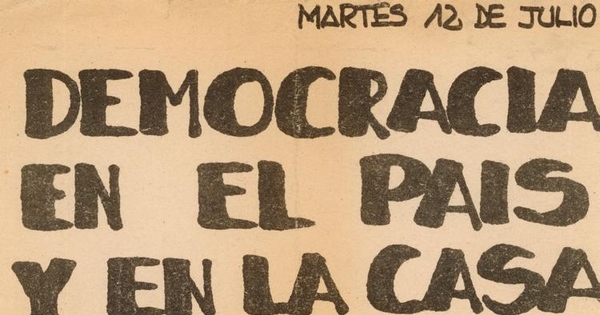 Democracia en el país y en la casa, 1983-1988