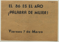 El 86 es el año, ¡palabra de mujer!