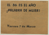 En el Día Internacional de la Mujer, 1983-1988