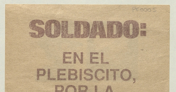 Soldado, 1988