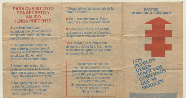 Aprendamos a votar, 1988