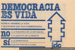 Democracia es vida, 1988