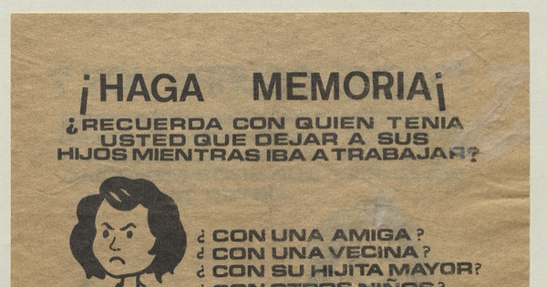 ¡Haga memoria!