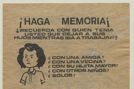¡Haga memoria!