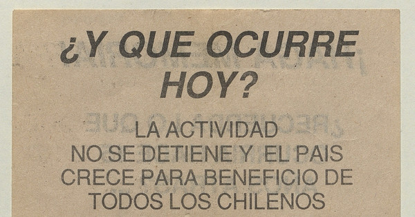 Vote Sí : por su seguridad y su bienestar, 1988