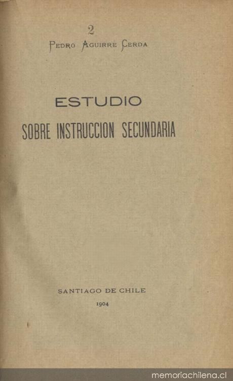 Estudio sobre Instrucción Secundaria