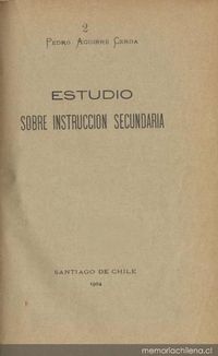 Estudio sobre Instrucción Secundaria