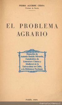 El problema agrario