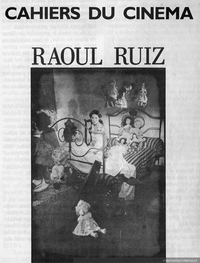 Portada del número especial de Cahiers du Cinéma dedicado a Raúl Ruiz, 1983